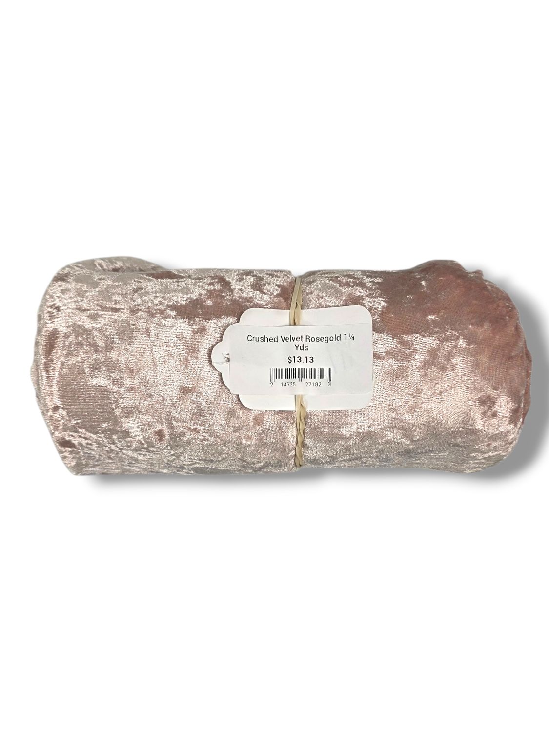 Crushed Velvet Rosegold 1¼ Yds