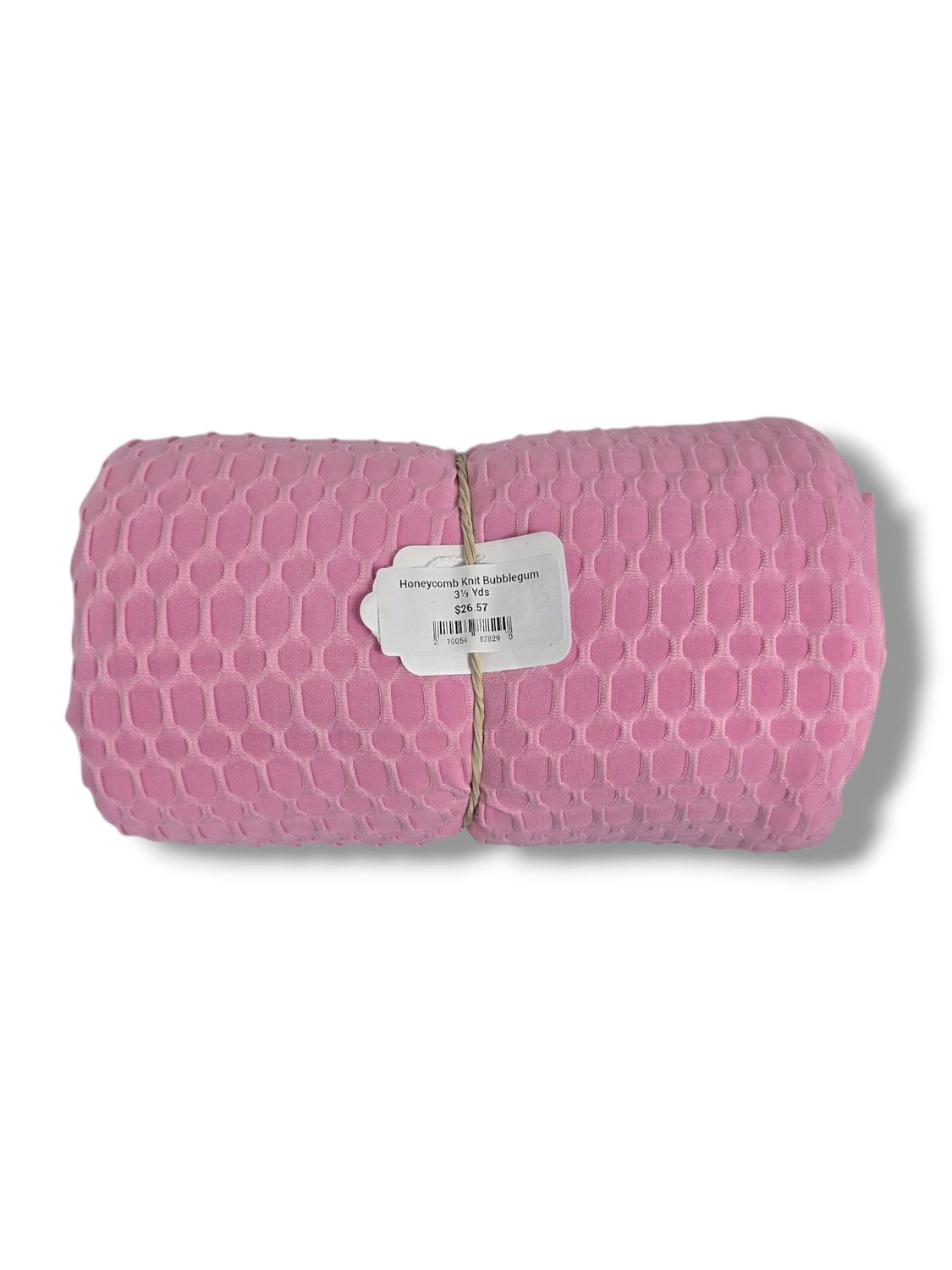 Honeycomb Knit Bubblegum 3⅓ Yds