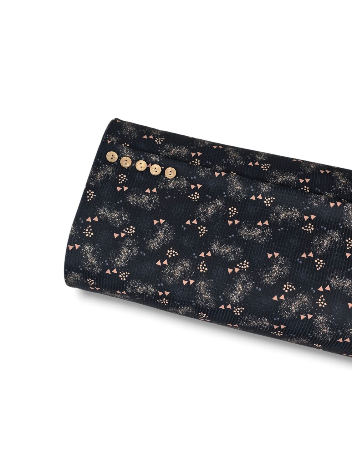 *Unique Design* Willow Ribbed Knit Misty Triangles Black