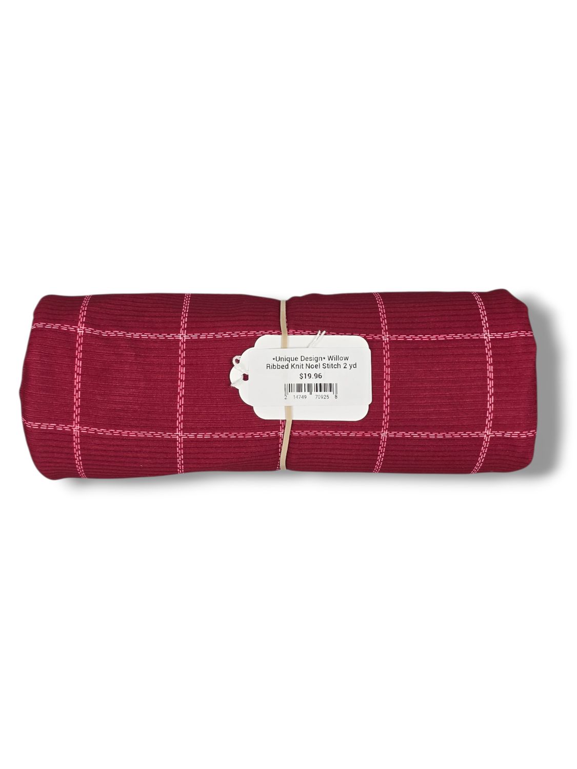 *Unique Design* Willow Ribbed Knit Noel Stitch 2 yd