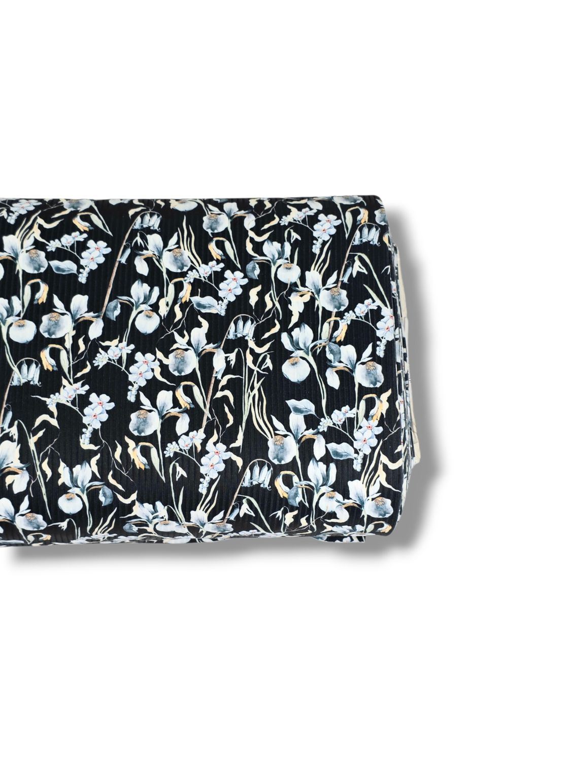 *Unique Design* Willow Ribbed Knit Frosted Iris Black