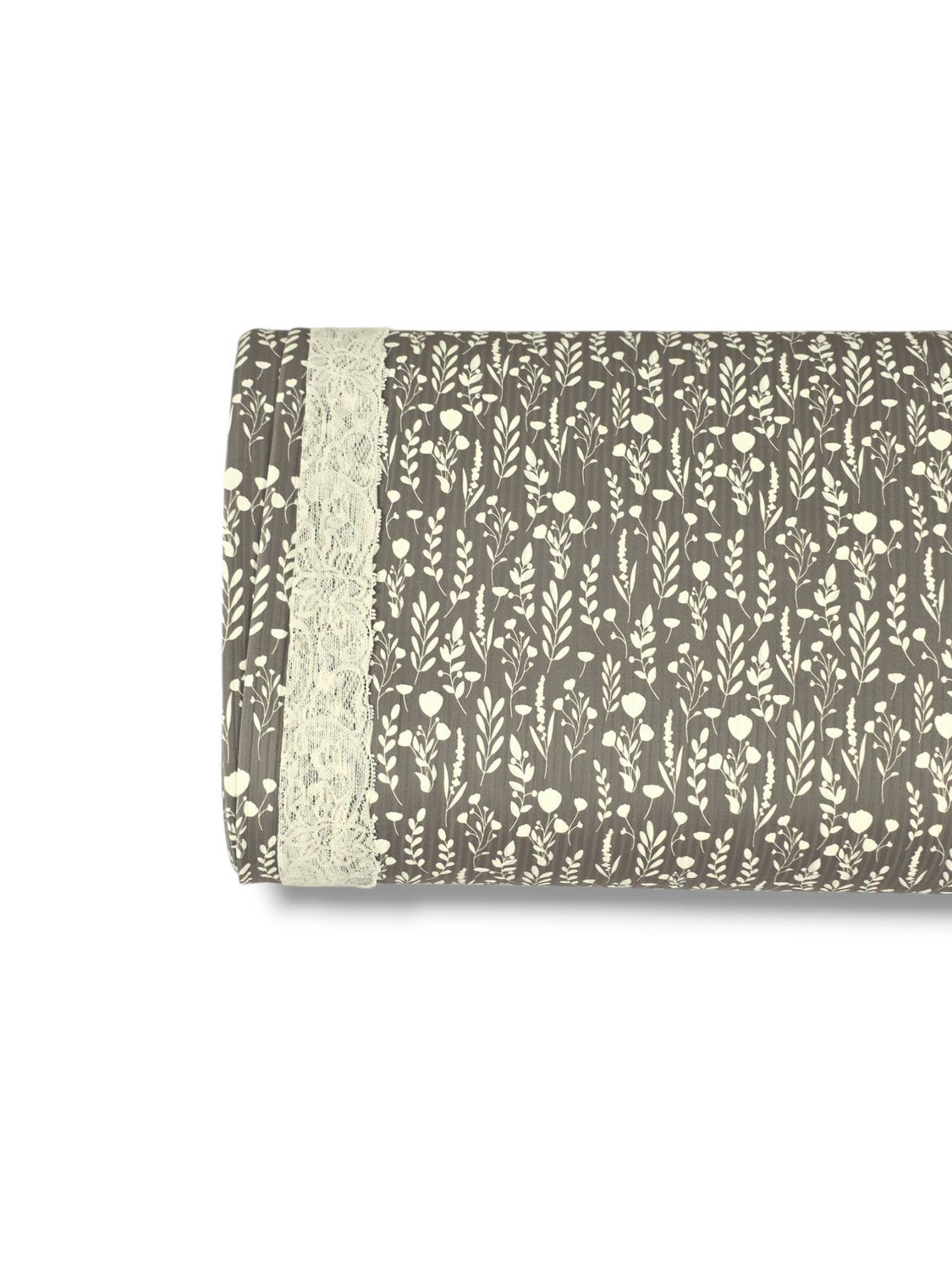 *Unique Design* Willow Ribbed Knit Trailing Sprigs Driftwood