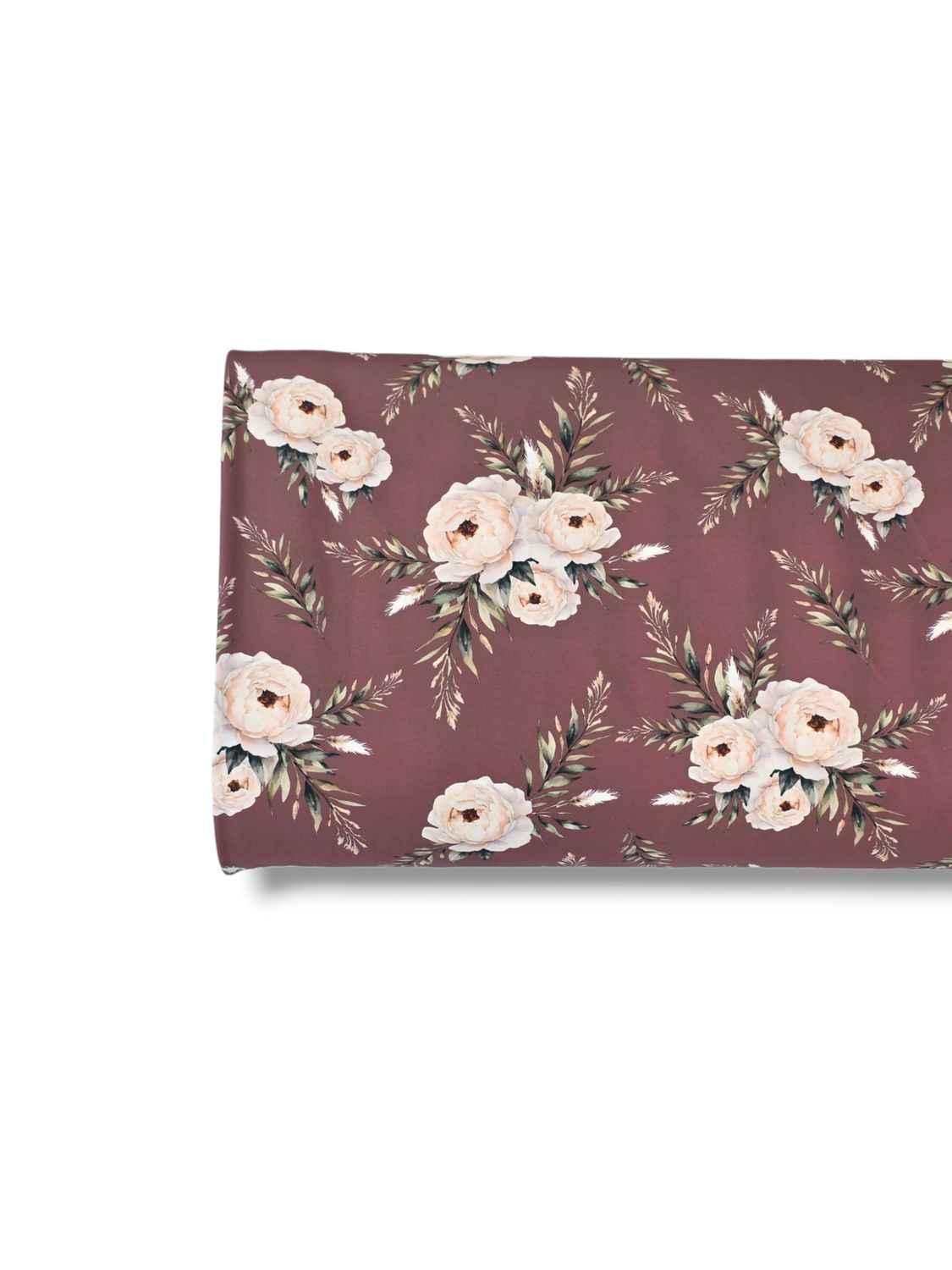 * Unique Design * Tricot Knit Boho Bloom Maroon