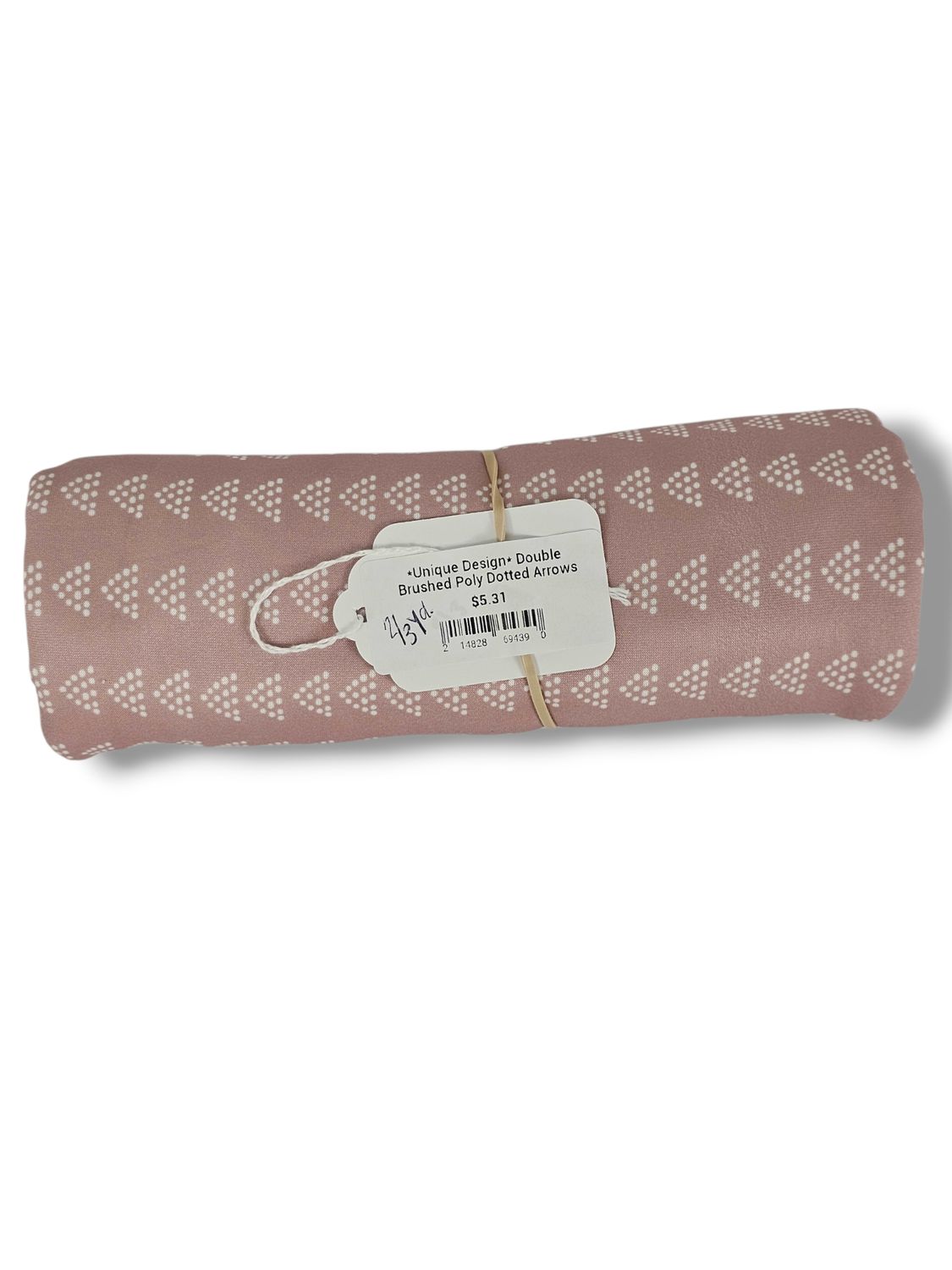 *Unique Design* Double Brushed Poly Dotted Arrows ⅔ Yard