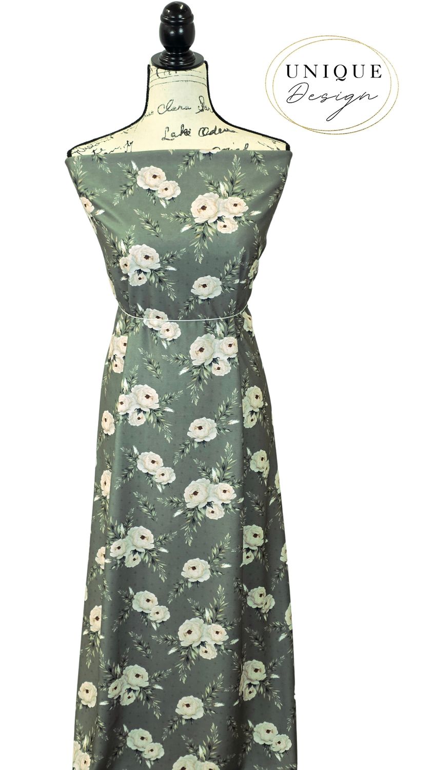 * Unique Design * Swiss Dot Knit Boho Bloom Hunter