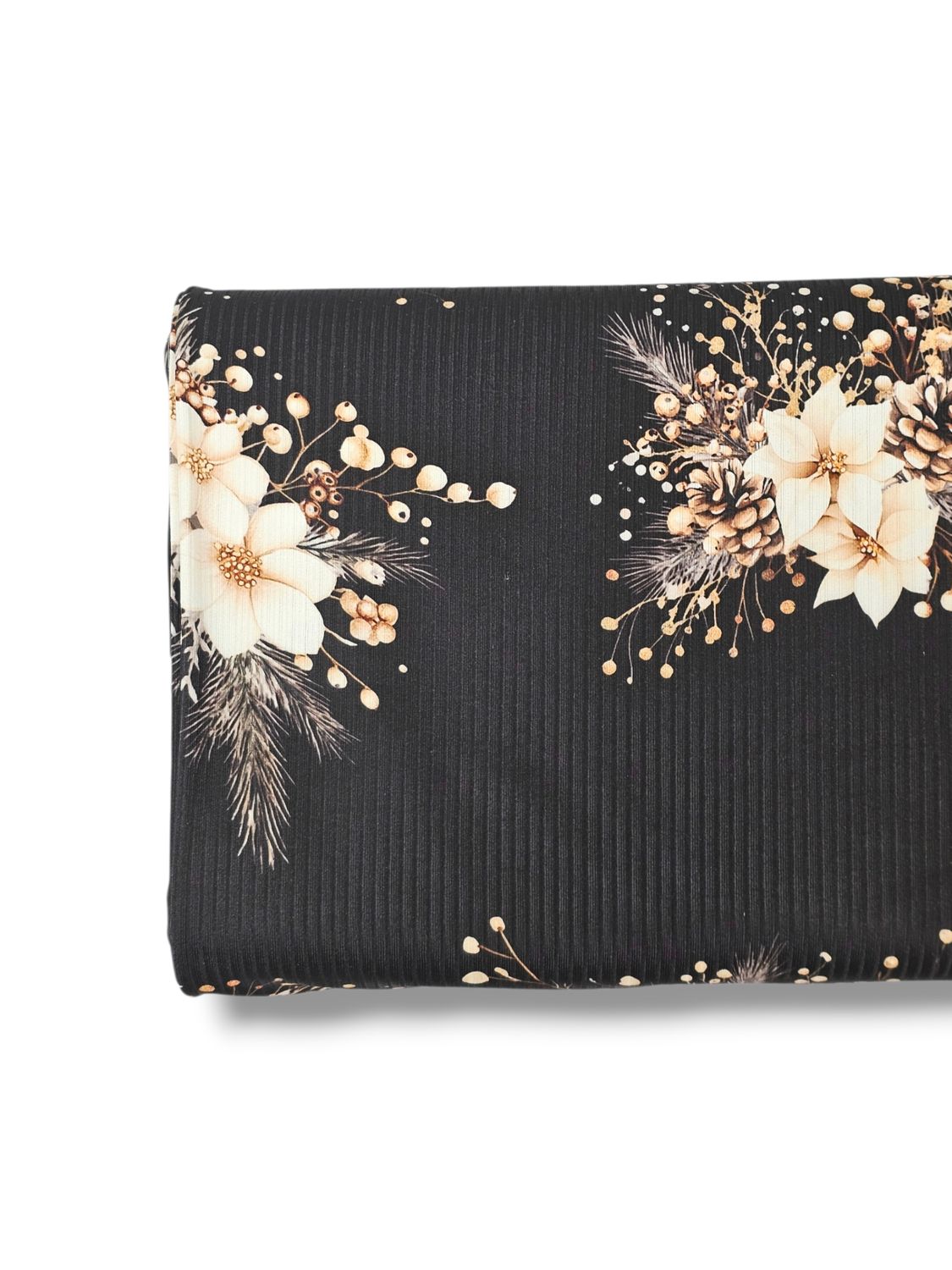 * Unique Design * Willow Ribbed Knit Pinecone Poinsettia Bouquets