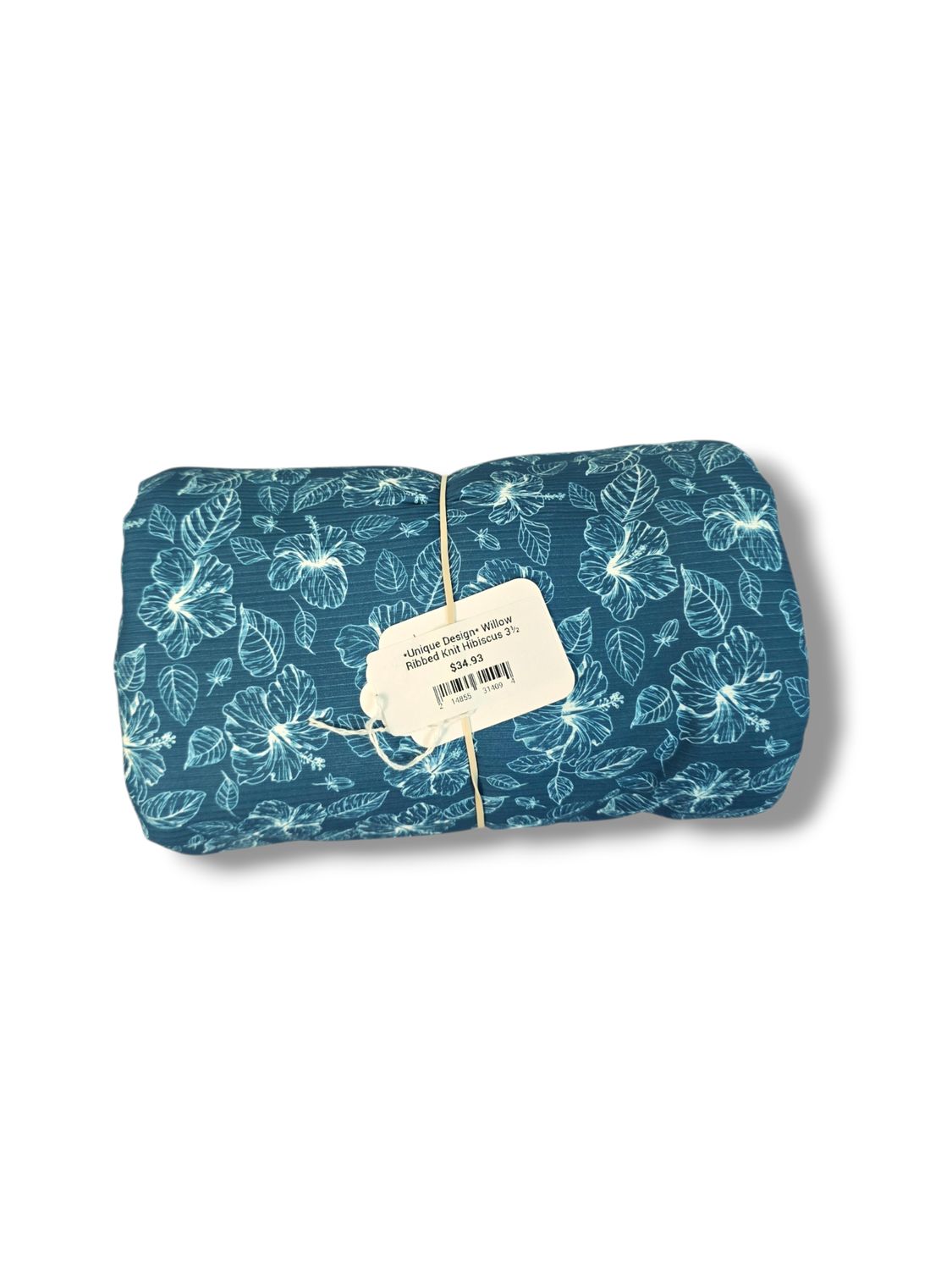 *Unique Design* Willow Ribbed Knit Hibiscus 3½ yards