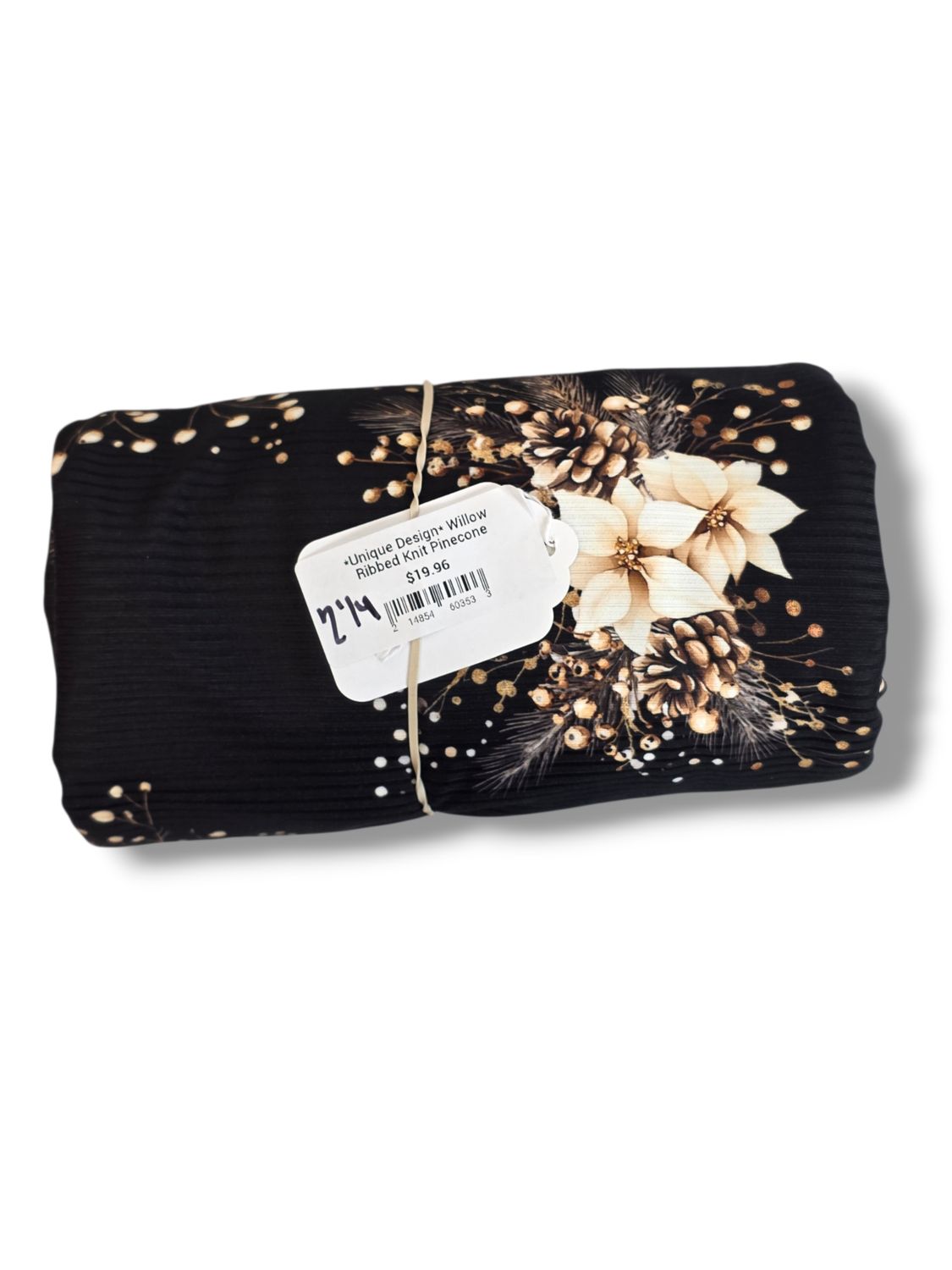 *Unique Design* Willow Ribbed Knit Pinecone Bouquets 2 yards