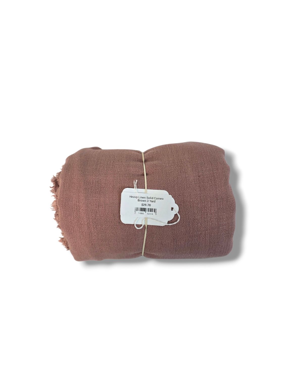 Heavy Linen Solid Cameo Brown 3 Yard