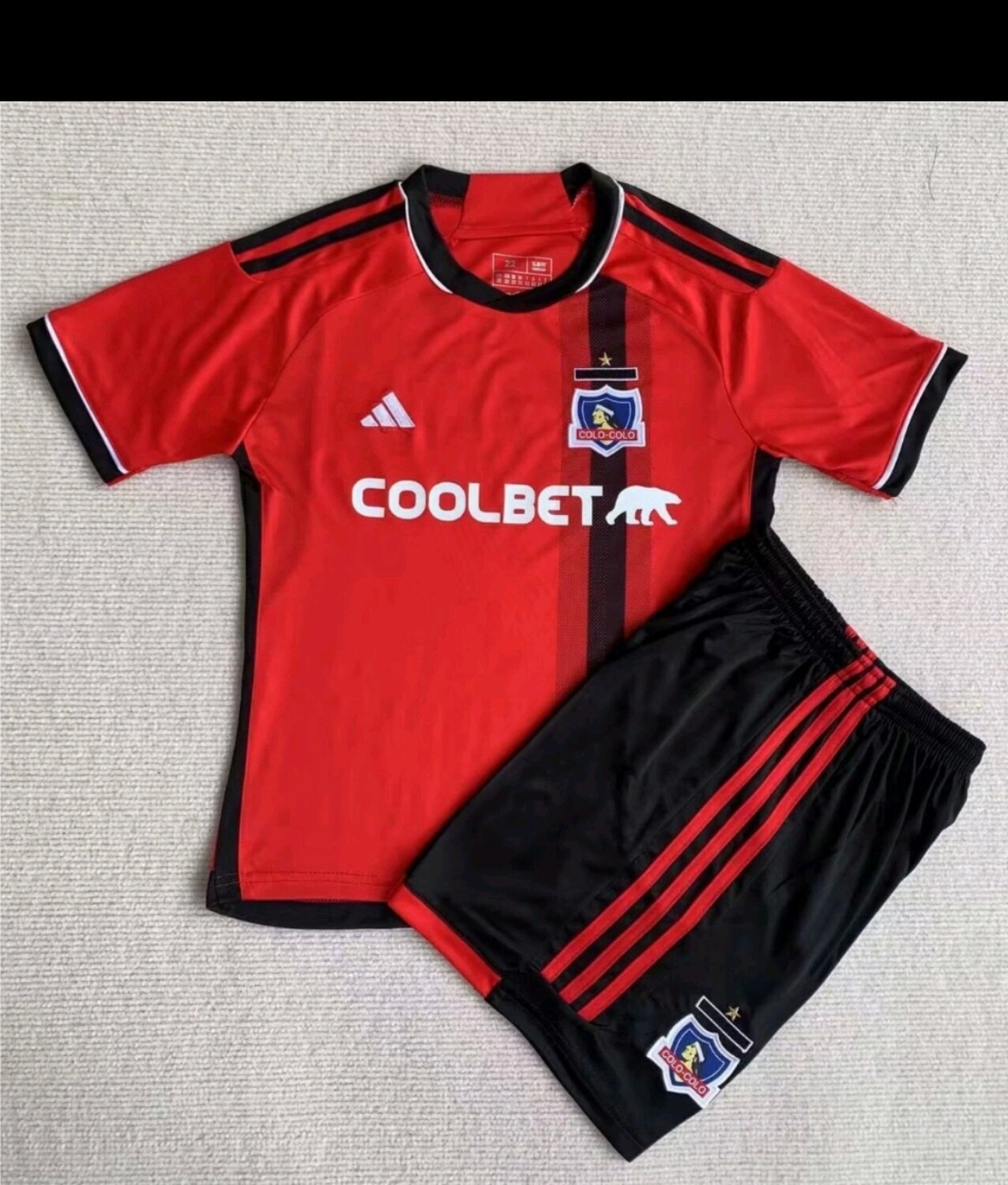 Conjunto Colo Colo Rojo