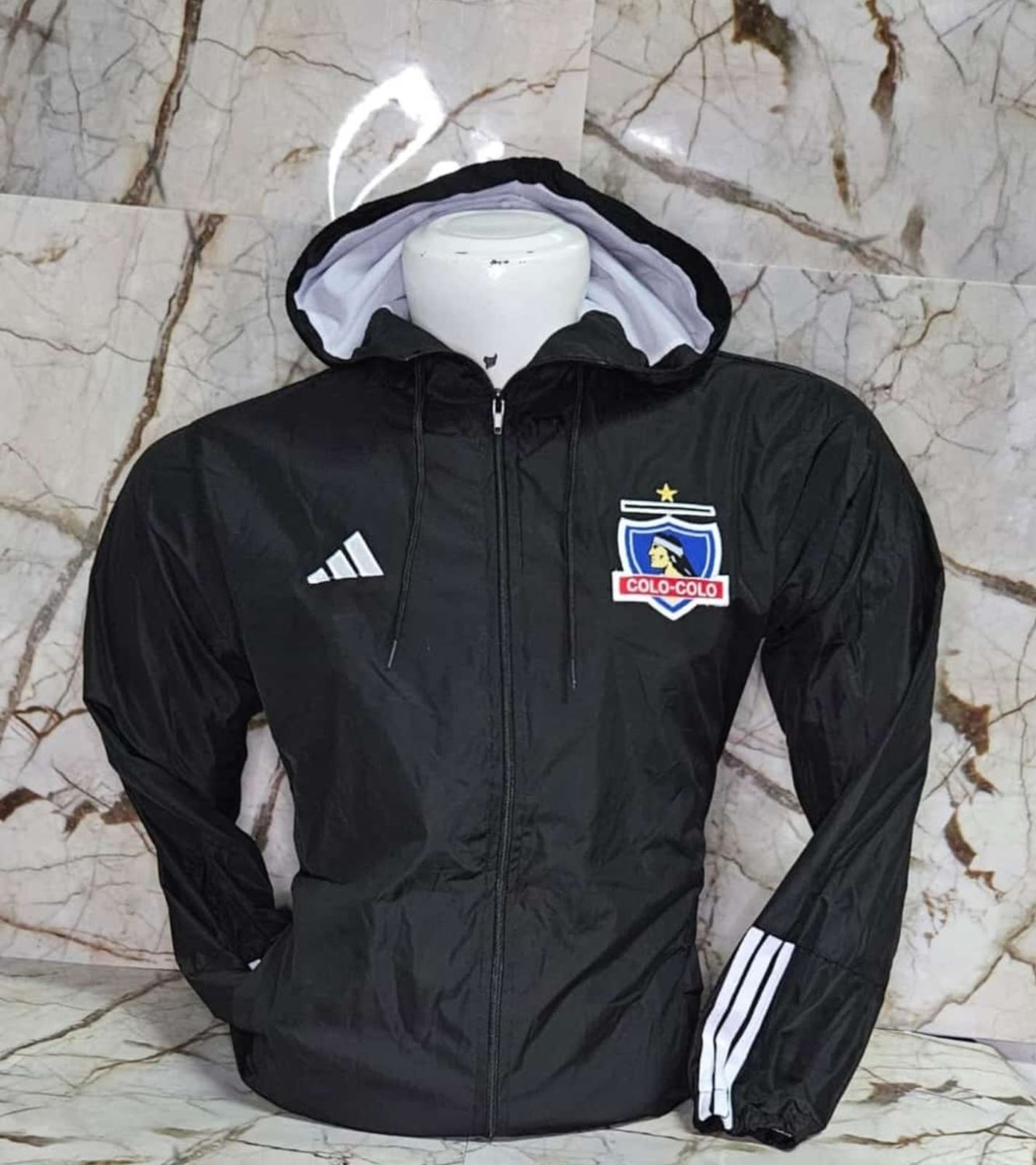 Cortavientos colo colo Negro - No Premium