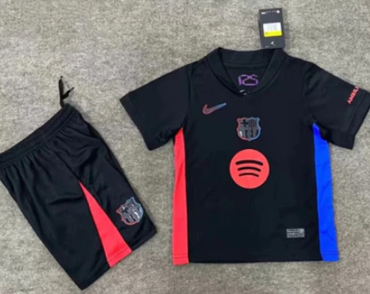 Conjunto Barcelona oficial negro  2024/2025