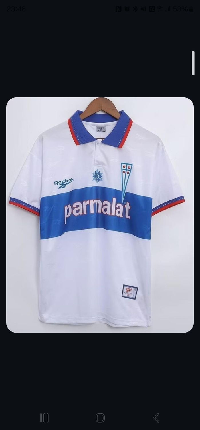 Retro Universidad Católica Blanca parmalat