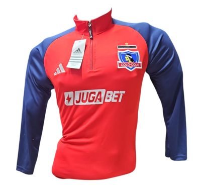 Poleron de buzo colo colo Rojo/blanco - No Premium