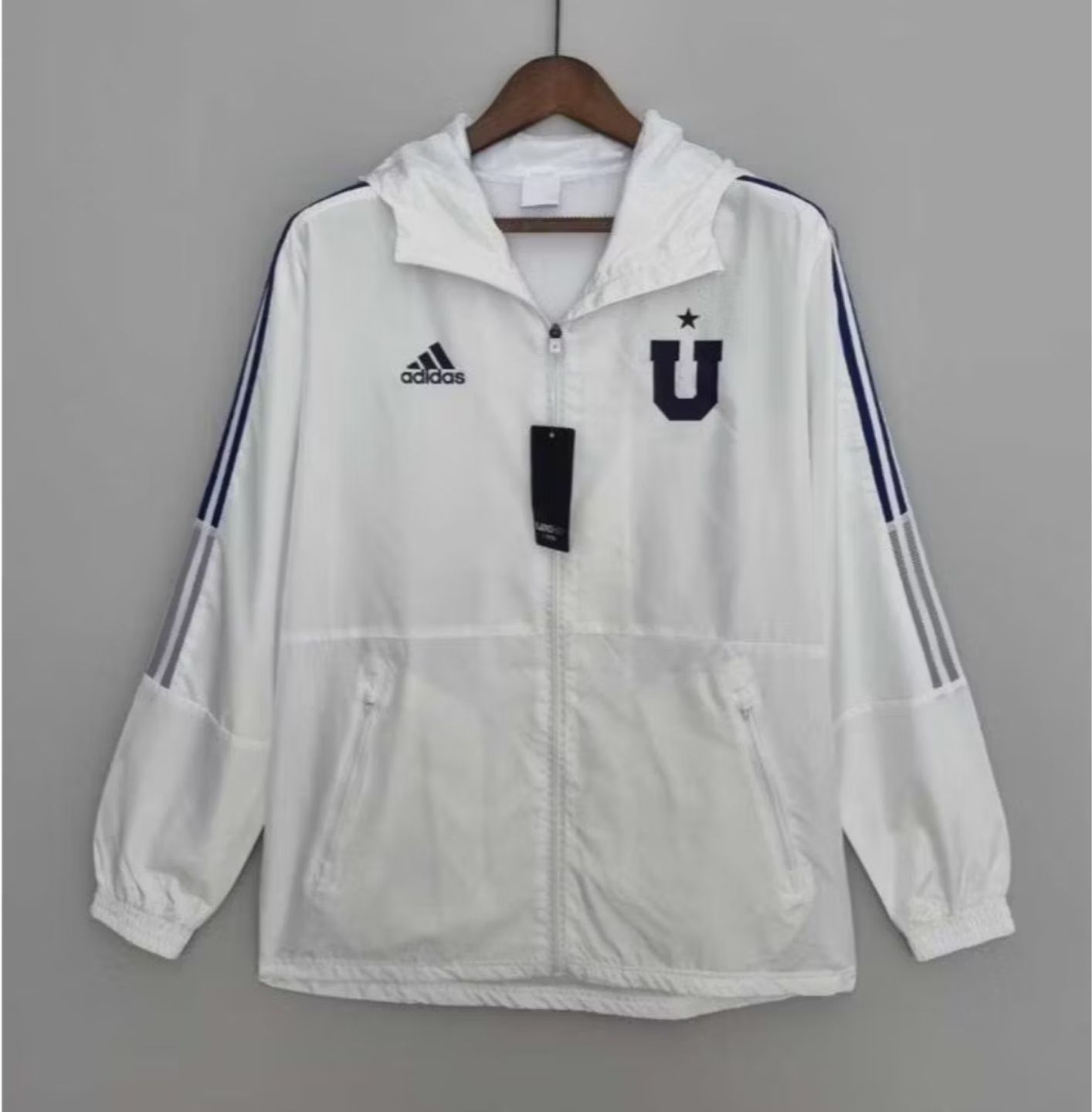UNIVERSIDAD DE CHILE BLANCO - CORTAVIENTOS - PREMIUM QUALITY
