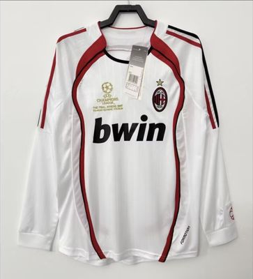 Retro Ac Milan blanca manga larga - Kaká