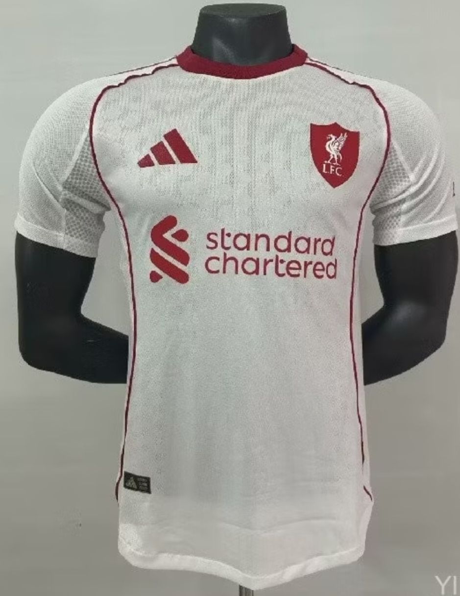 Liverpool 25/26 visita blanca version jugador - PREMIUM QUALITY 