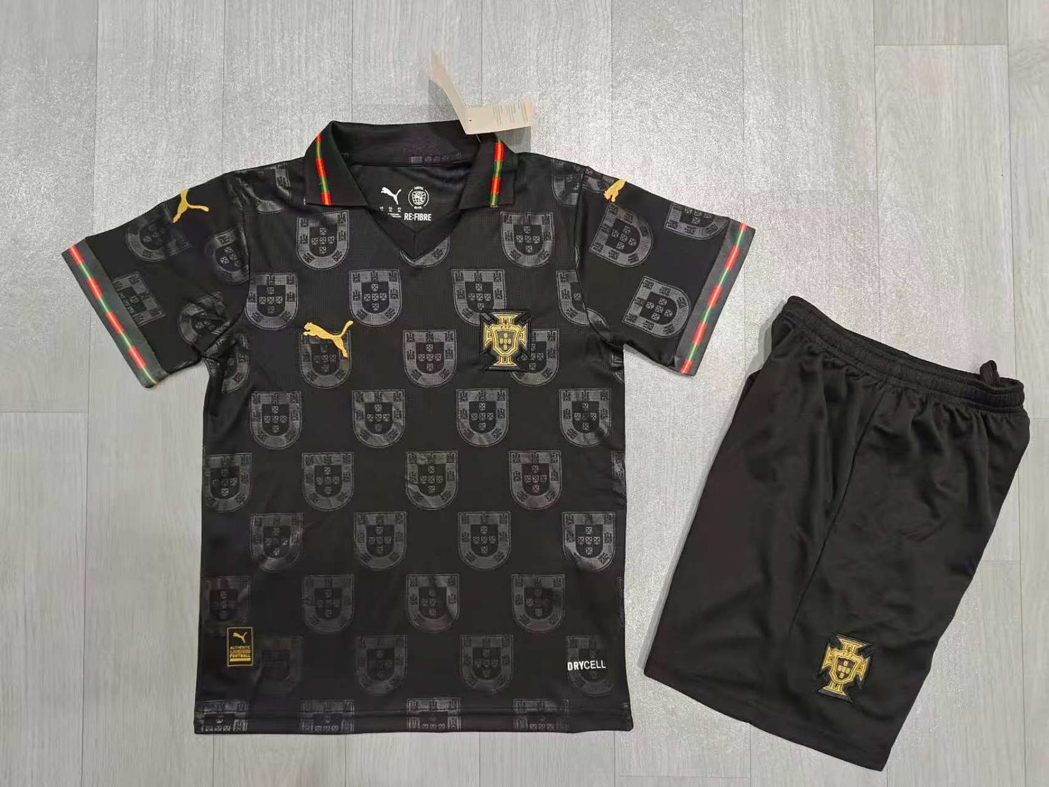 Conjunto Portugal 2026 Negro - Premium Quality