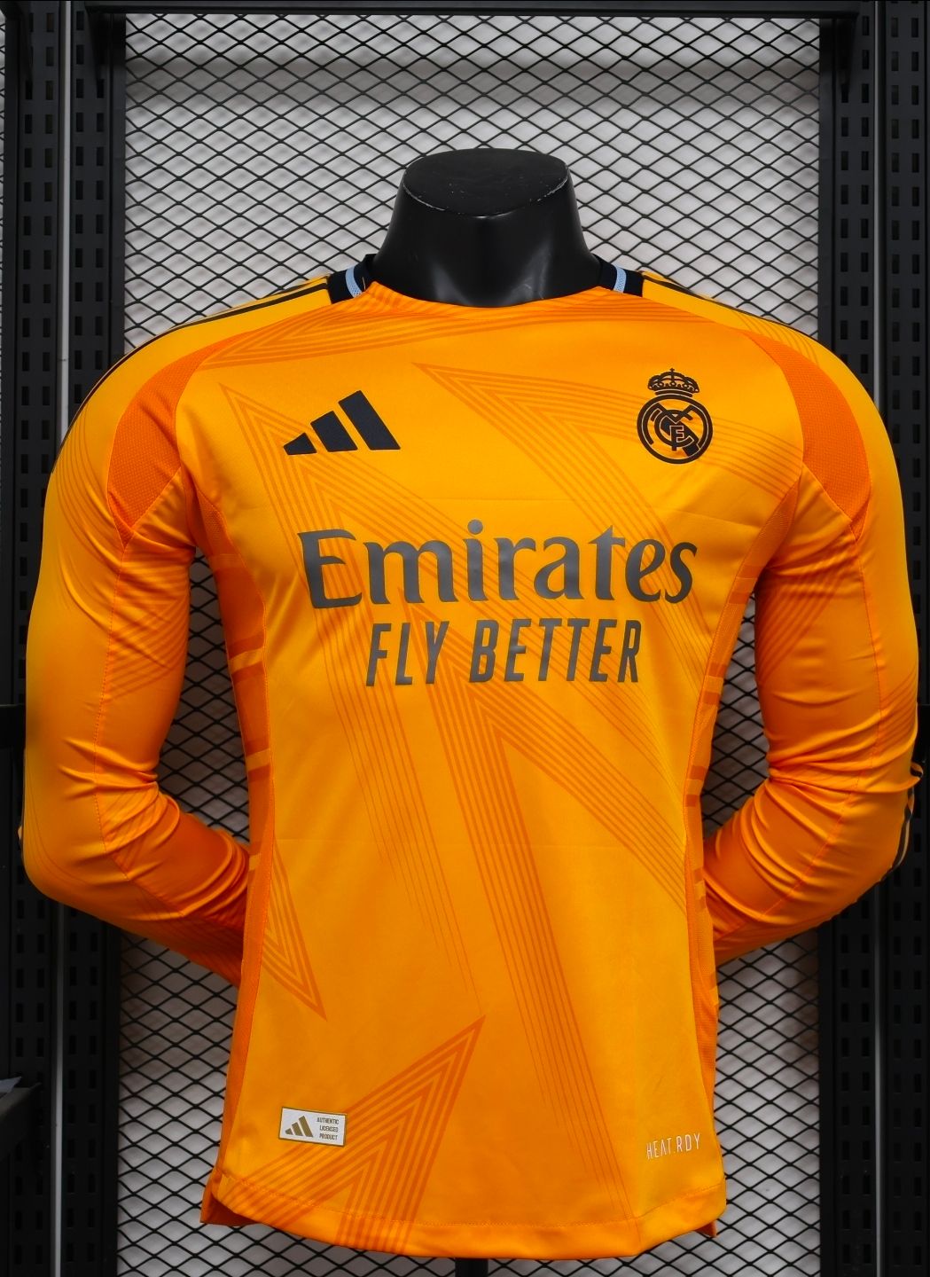 Real Madrid 2024 naranja manga larga version jugador - PREMIUM QUALITY
