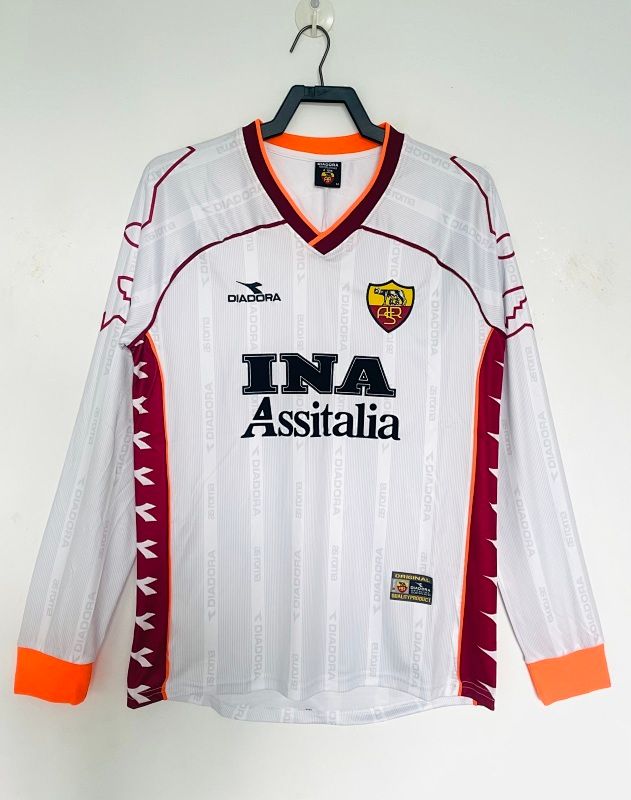 Retro Roma 1999-2000 manga larga - Premium Quality Retro Roma 1999-2000 manga larga - Premium Quality
