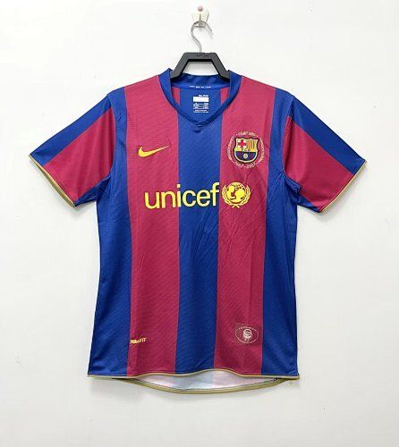 Retro Barcelona temporada 2007-2008 local manga corta - Premium quality