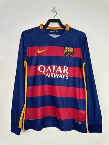 Retro Barcelona temporada 2015-2016 local manga larga - Premium quality