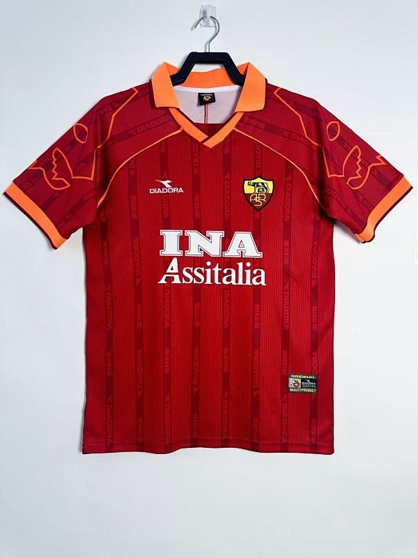 Retro Roma 1999-2000 local manga corta- Premium Quality
