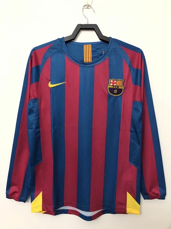 Retro Barcelona temporada 2006-2006 local manga larga - Premium quality