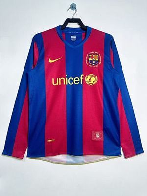 Retro Barcelona temporada 2007-2008 local manga larga - Premium quality