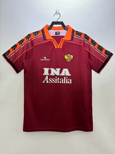 Retro Roma 1998-1999 Local manga corta - Premium Quality