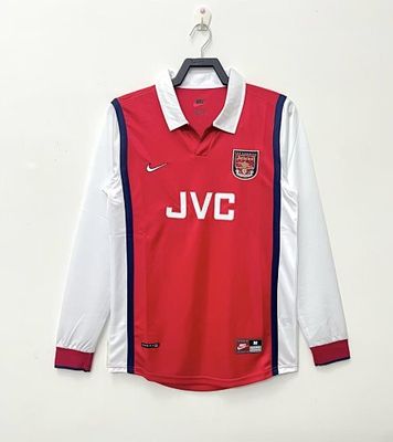 Retro Arsenal temporada 1998-1999 Local manga larga- Premium Quality