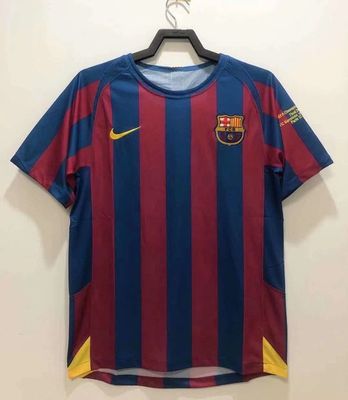 Retro Barcelona temporada 2005-2006 local manga corta Champions league final PARIS- Premium quality