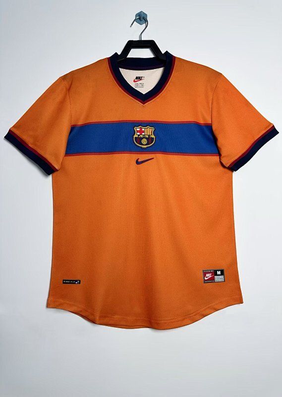 Retro Barcelona temporada 1998-1999 Visita 2 manga corta - Premium quality
