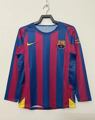Retro Barcelona temporada 2005-2006 local manga larga Champions league final PARIS- Premium quality