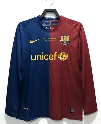 Retro Barcelona temporada 2008-2009 local manga larga Champions league final ROMA - Premium quality
