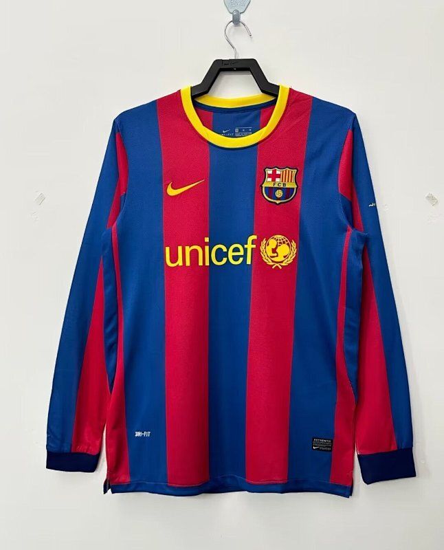 Retro Barcelona temporada 2010-2011 local manga larga - Premium quality