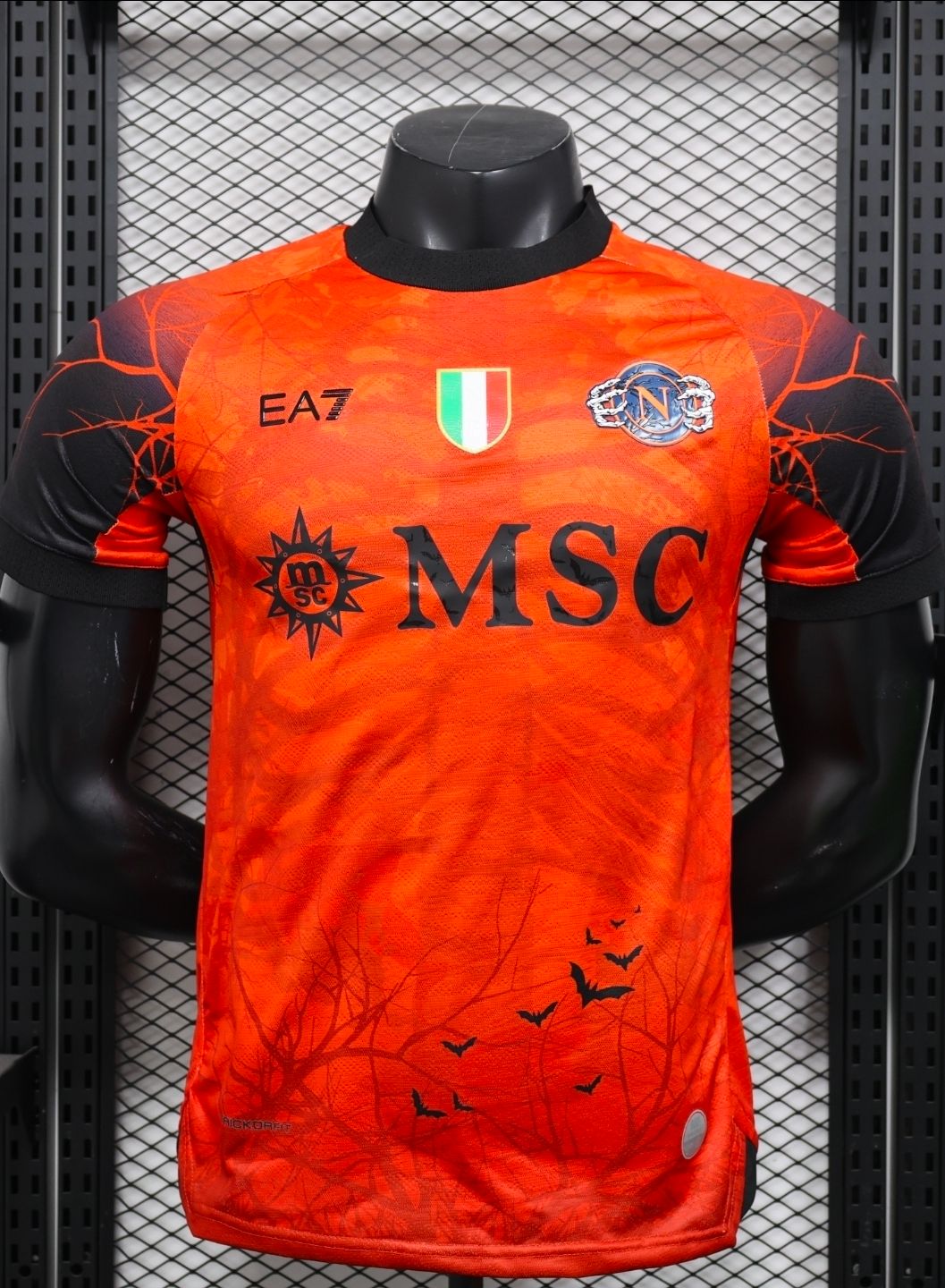 Napoles 2026 naranja versión jugador manga corta - PREMIUN QUALITY