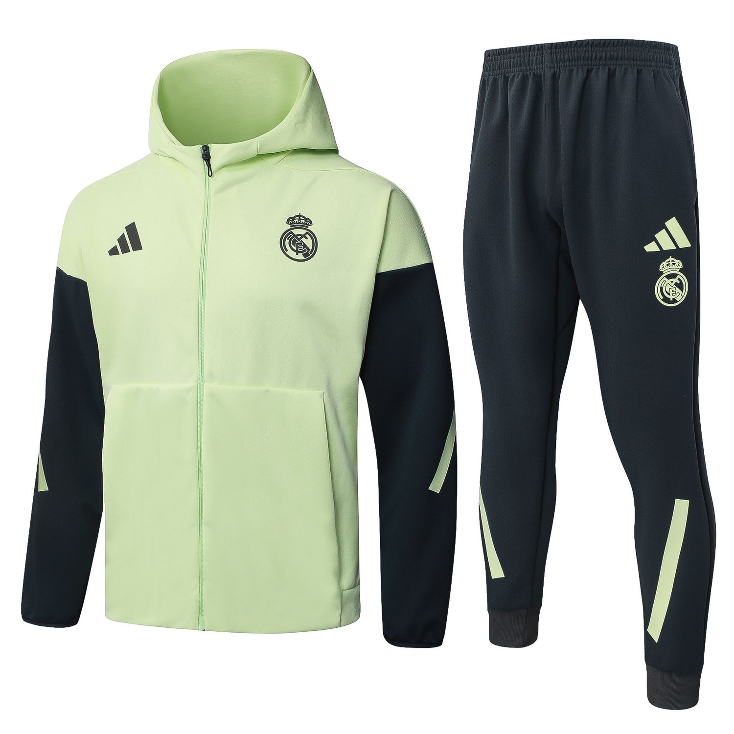 REAL MADRID 1 - BUZO COMPLETO POLERON CON GORRO  - PREMIUM QUALITY