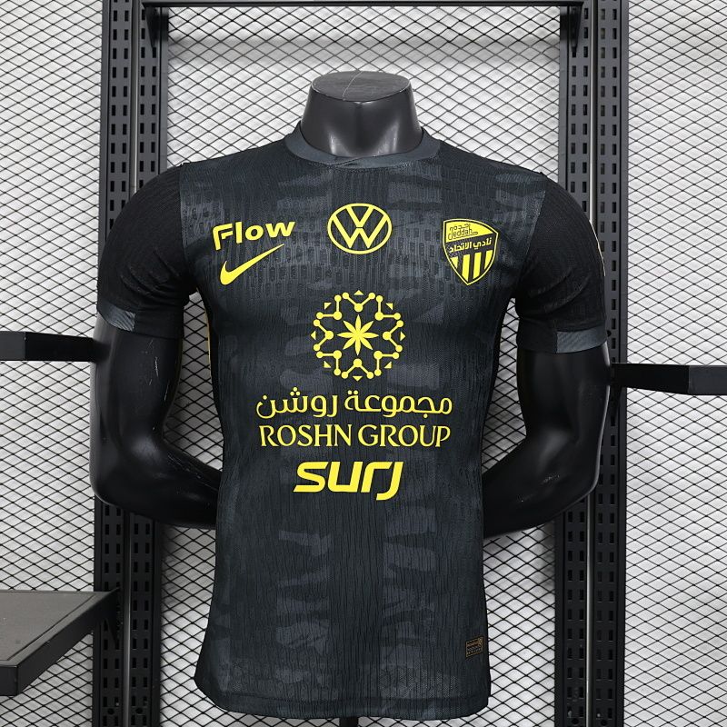 Al Ittihad 2026 visita manga corta versión Jugador - PREMIUM QUALITY