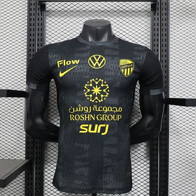 Al Ittihad 2026 visita manga corta versión Jugador - PREMIUM QUALITY