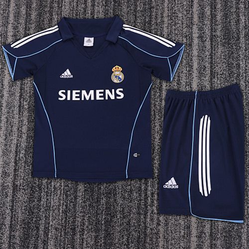 Conjunto Real Madrid retro 2005/2006 azul marino - Premium quality