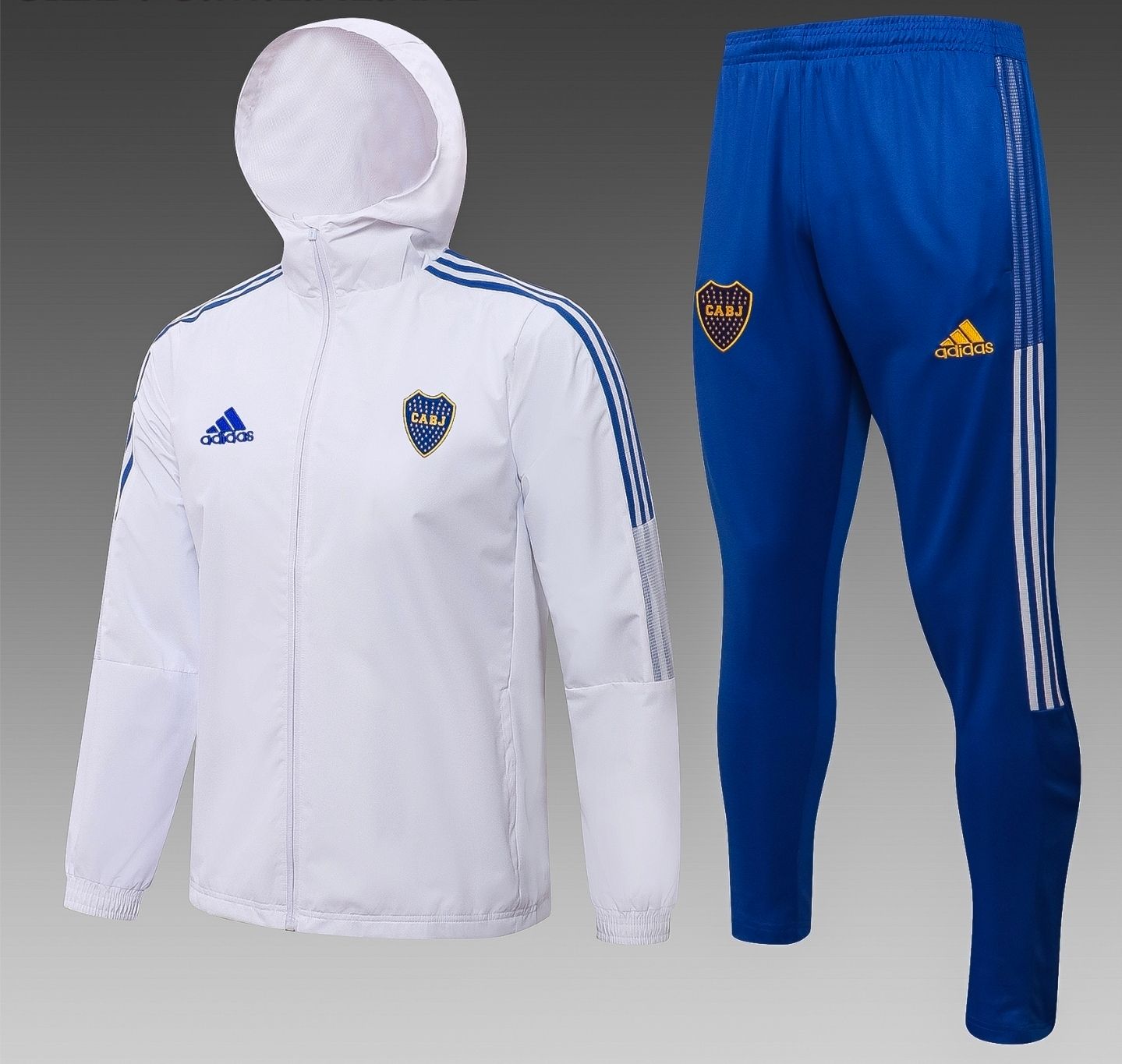 BOCA JUNIORS - BUZO COMPLETO POLERON CON GORRO 2 - PREMIUM QUALITY