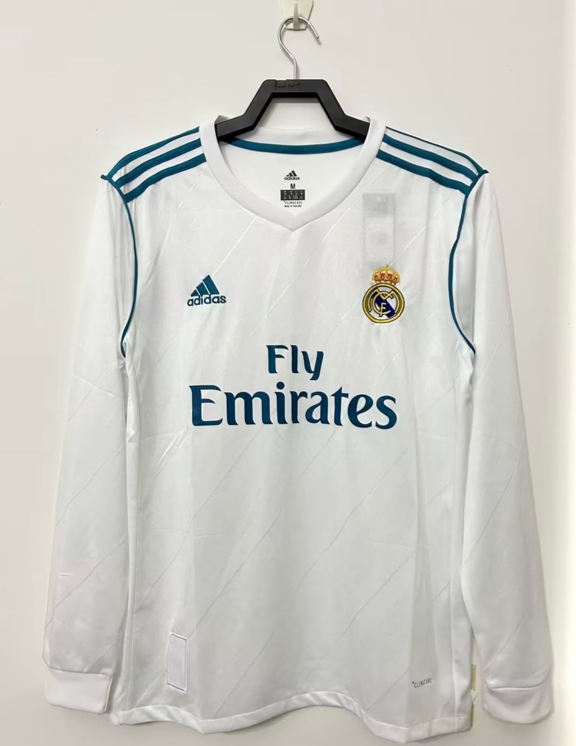 Retro Real Madrid manga larga blanca 17/18 - PREMIUM QUALITY