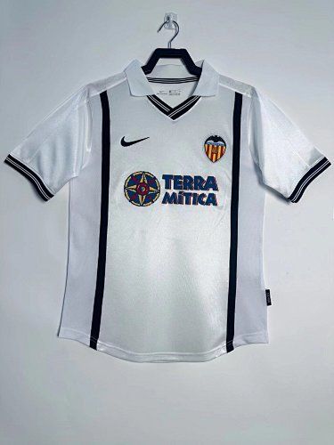 Retro Valencia 2000/2001 manga corta blanca - Premium Quality