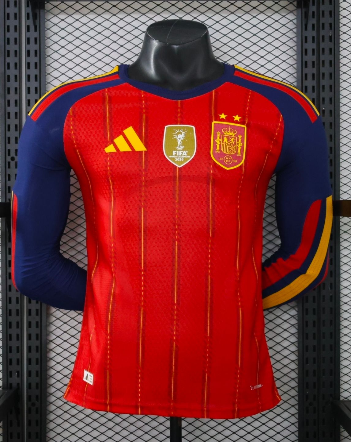 España 26/27 Campeón del mundo Local Version Jugador manga larga - PREMIUM QUALITY