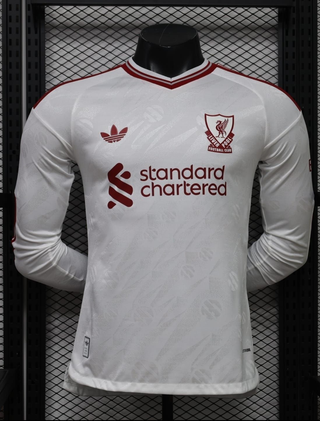 Liverpool 26/27 visita blanca manga larga version jugador - PREMIUM QUALITY