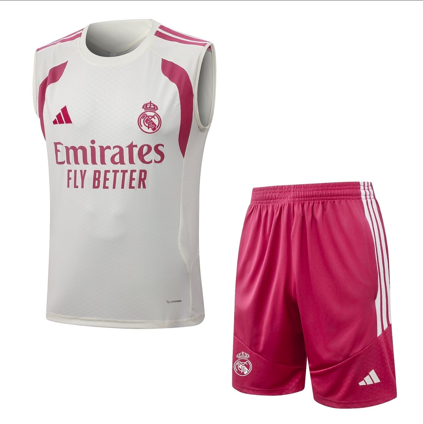 Real madrid temporada 26/27 - Conjunto camiseta sin mangas + short Real madrid temporada 26/27 - Conjunto camiseta sin mangas + short