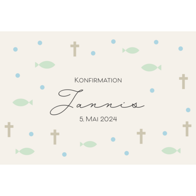 Einladung Konfirmation Jannis