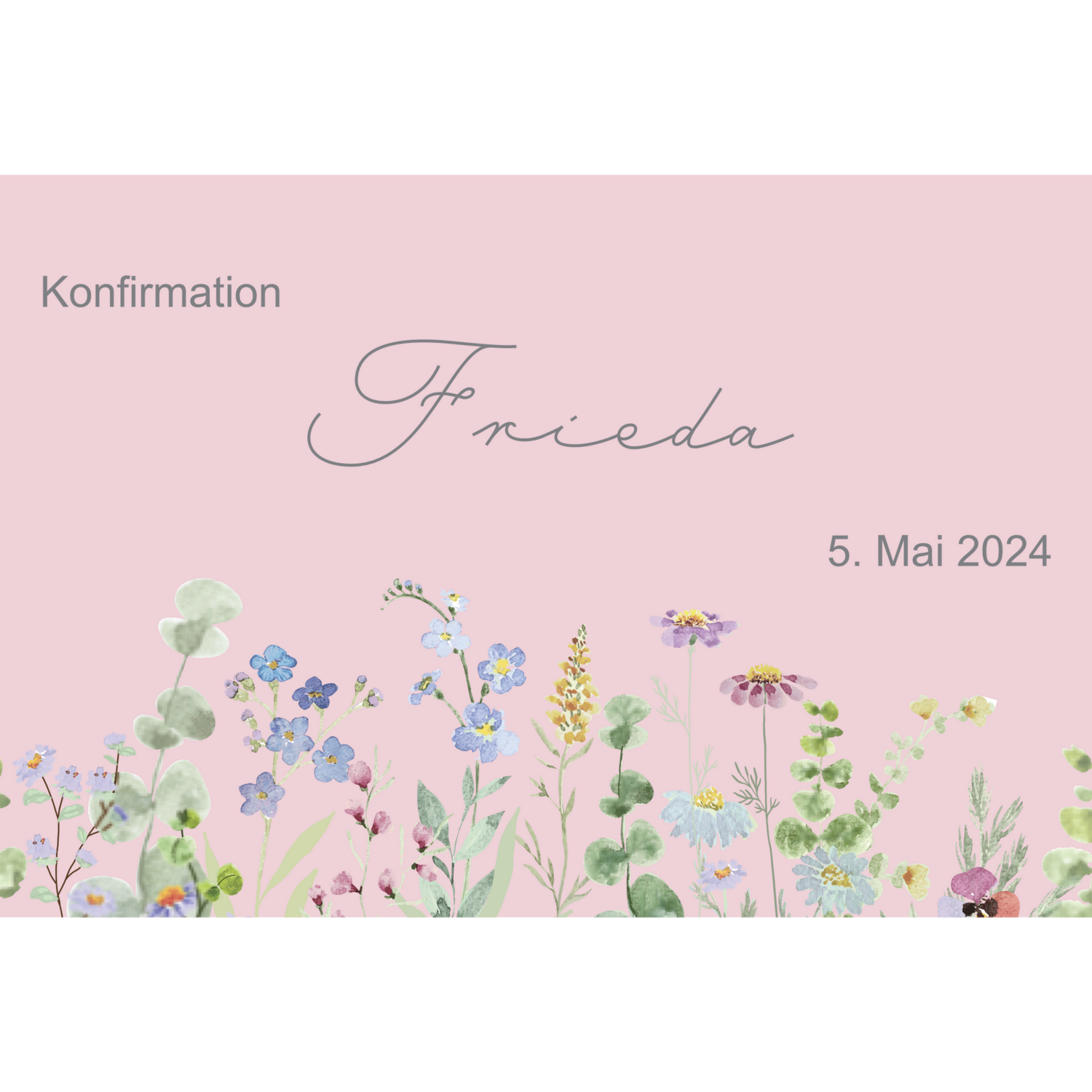 Einladung Konfirmation Frieda