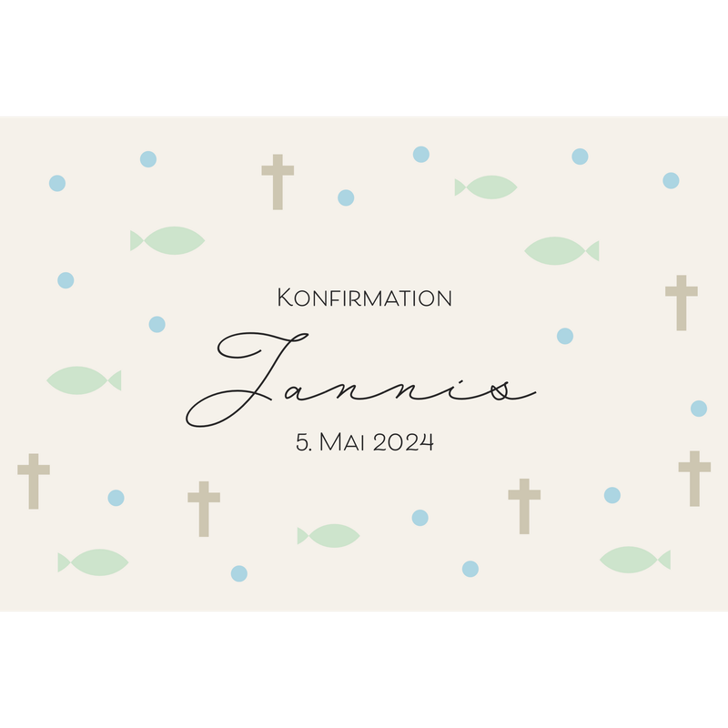 Einladung Konfirmation Jannis Einladung Konfirmation Jannis